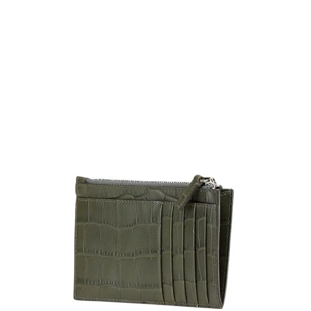 Balenciaga Embossed Fragment Case Leather Card Case